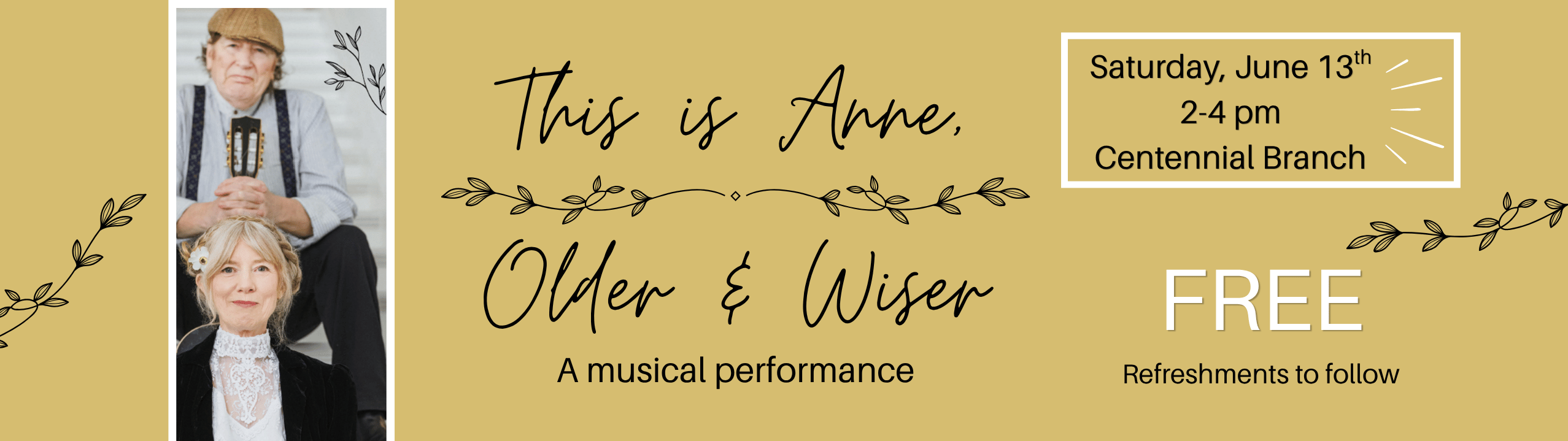 This is Anne musical performance banner